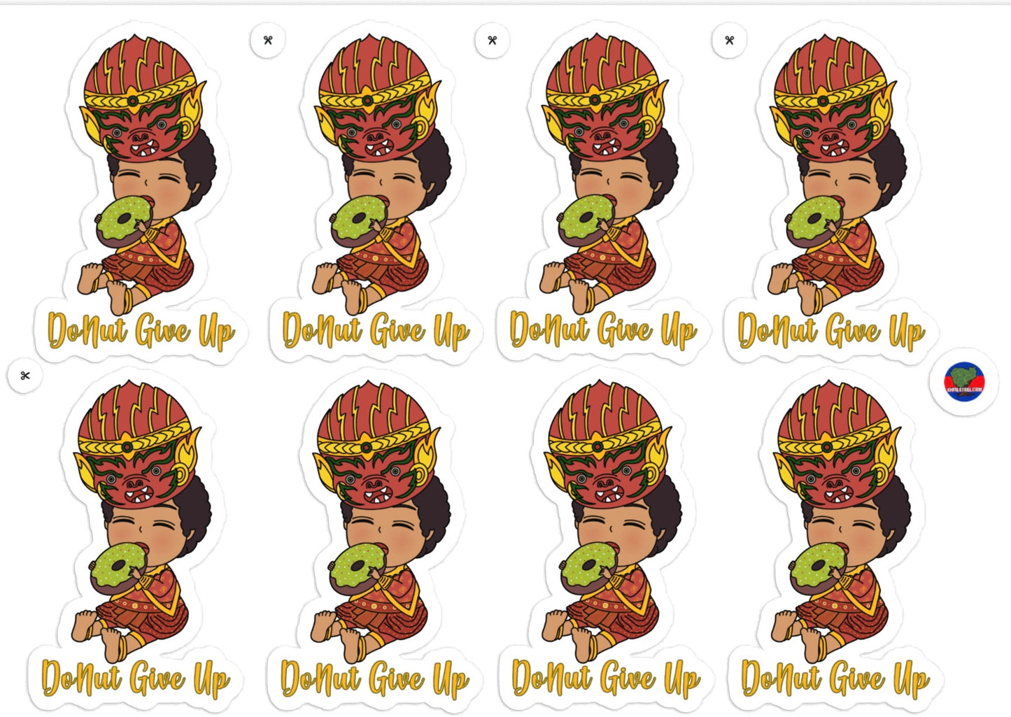 DoNut Give Up Sticker Sheet