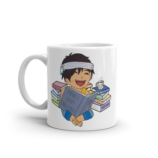 A Young Jaya Reading Mug